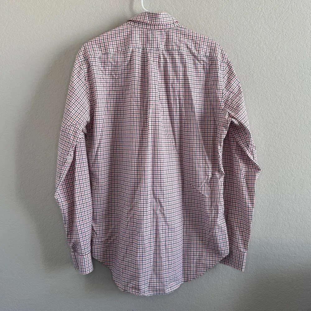 Ralph Lauren Button Down Shirt Long Sleeve Checkered Size Medium EUC 100% Cotton - Picture 2 of 5